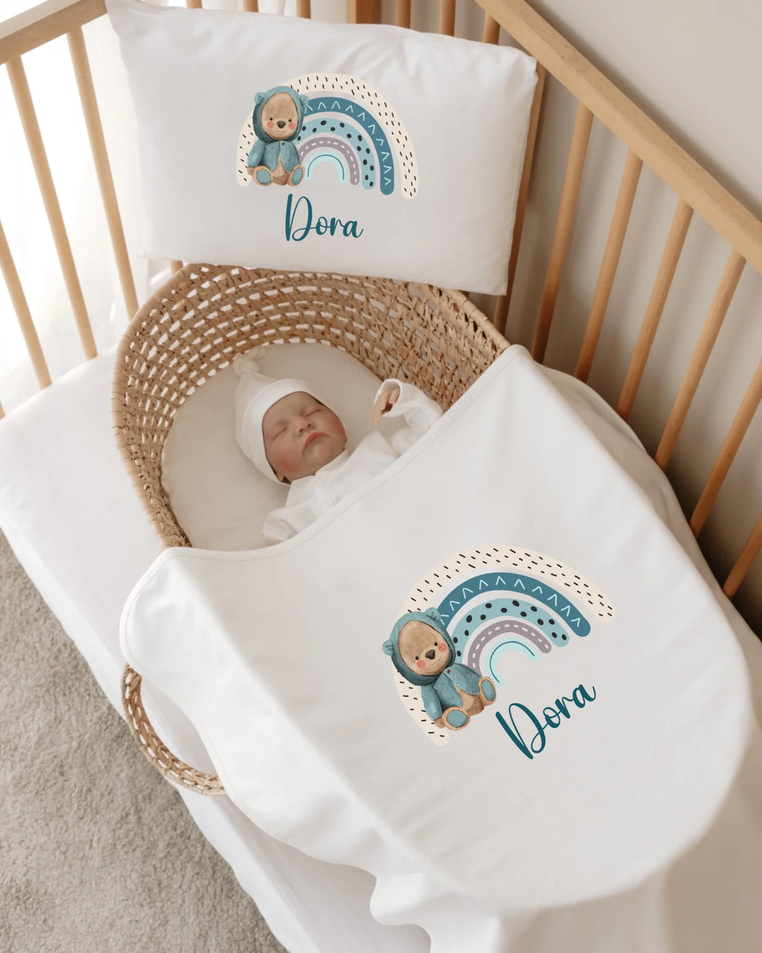 Gökkuşağı Desen Tasarımları - 6 Parça İsimli Hastane Çıkış Seti