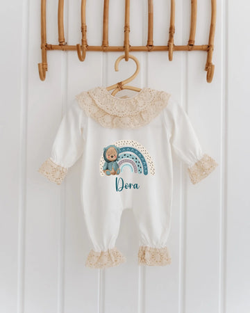 Gökkuşağı Desen Tasarımları - 2'li Dantelli Set