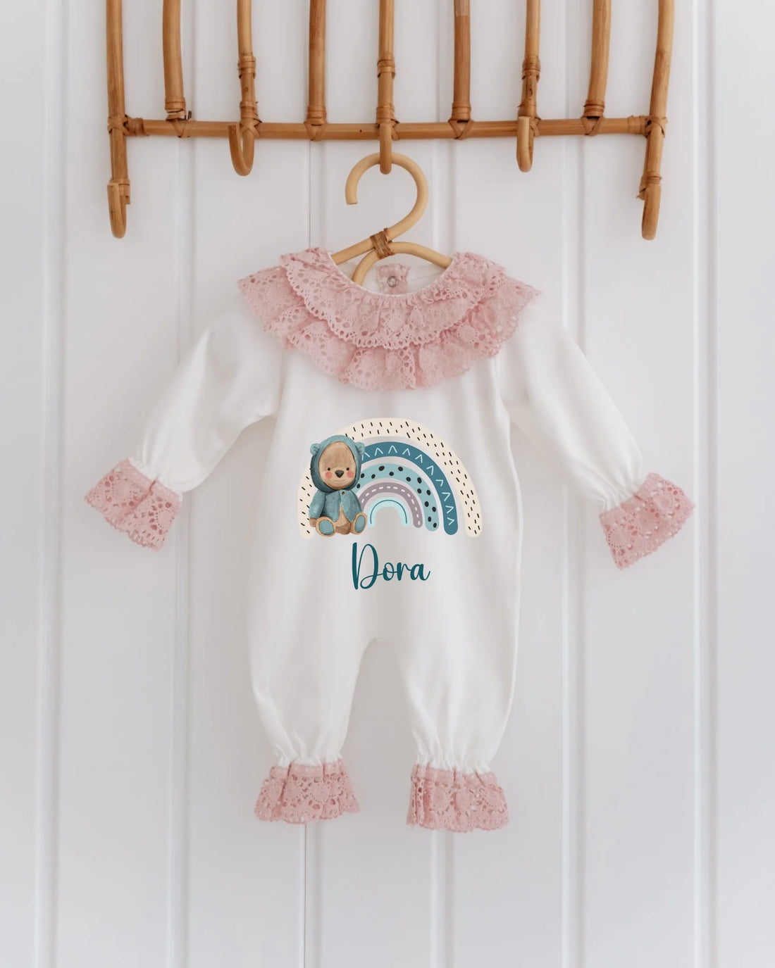 Gökkuşağı Desen Tasarımları - 2'li Dantelli Set