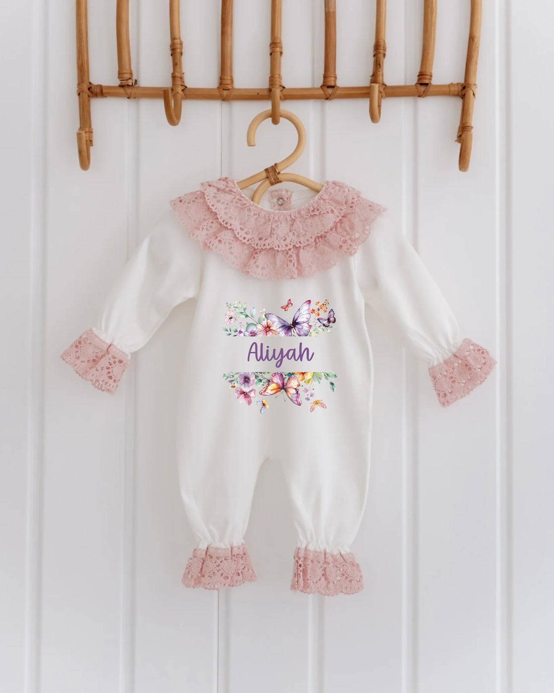 Kelebek Tasarımları - 2'li Dantelli Set