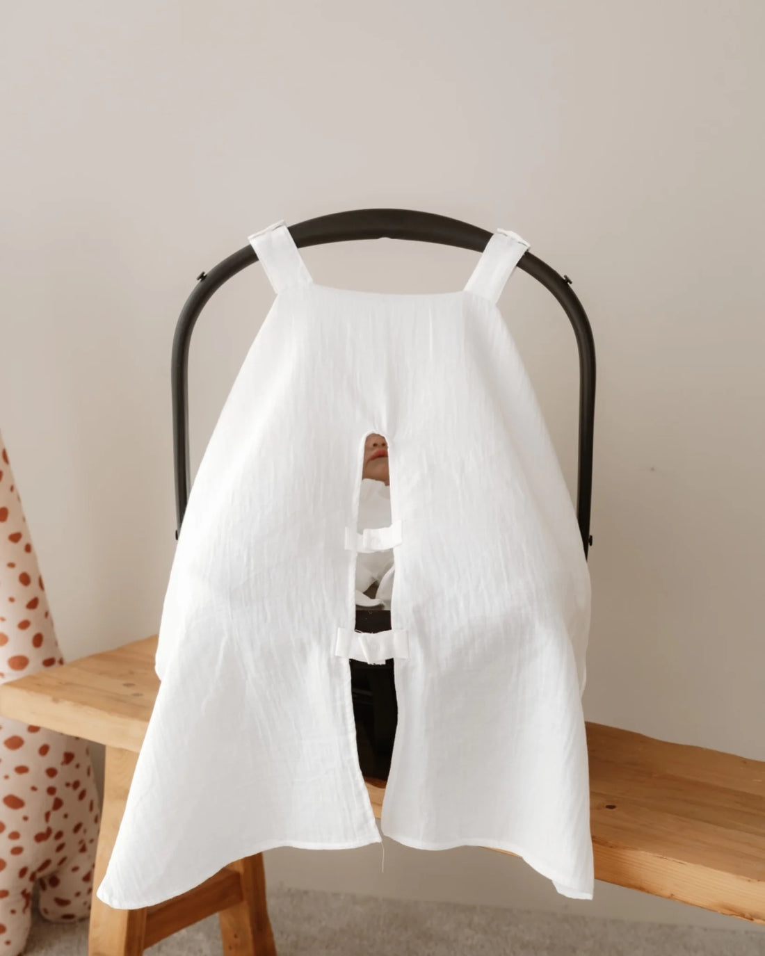 Güneş Ay Yıldız Tasarımları - İsimli Müslin Puset Örtüsü | Can Baby