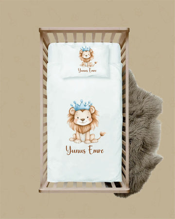 Aslan Tasarımları - İsimli Bebek Nevresim Takımı | Can Baby