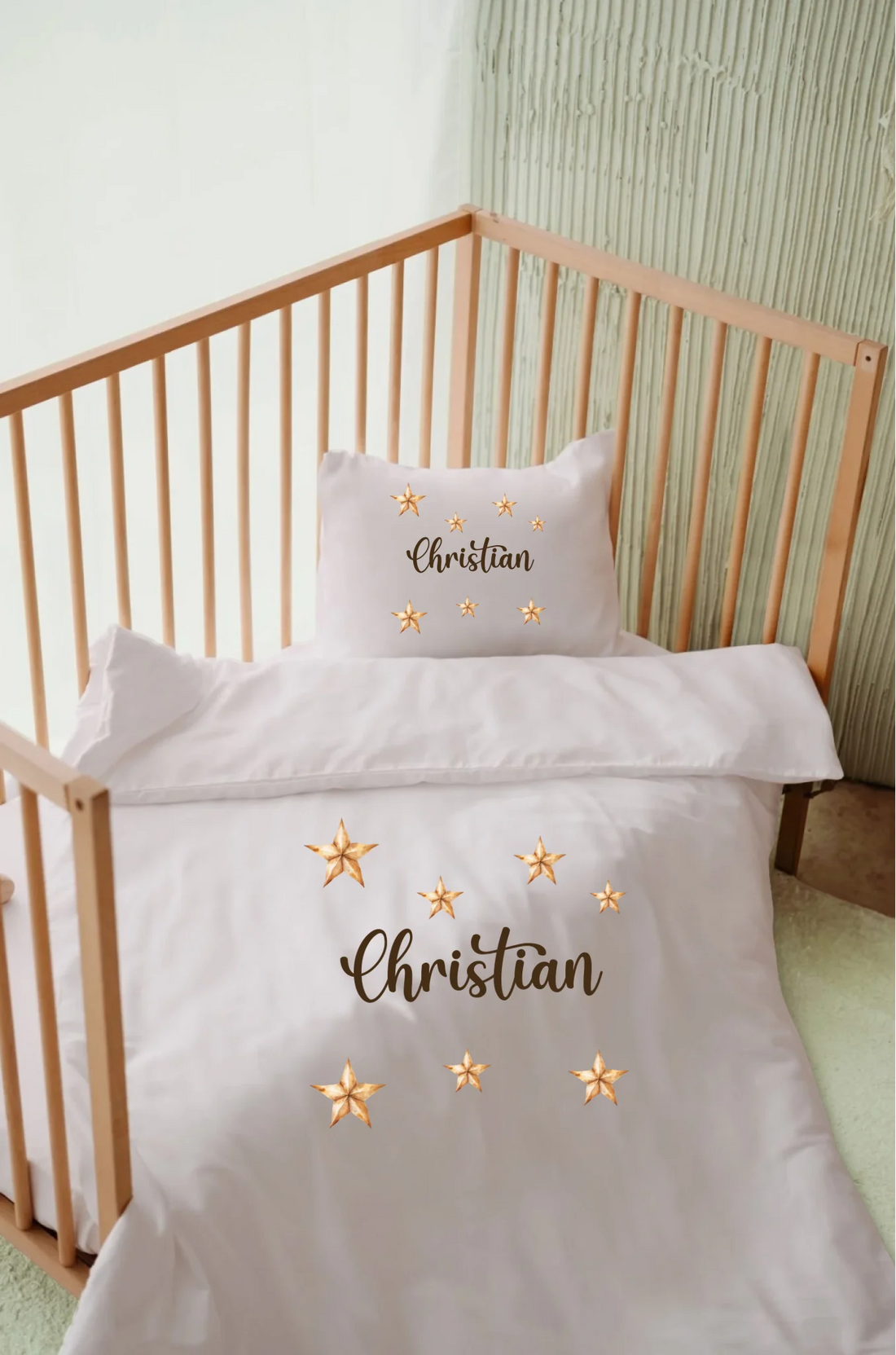 Yıldız Tasarımları - İsimli Bebek Nevresim Takımı | Can Baby