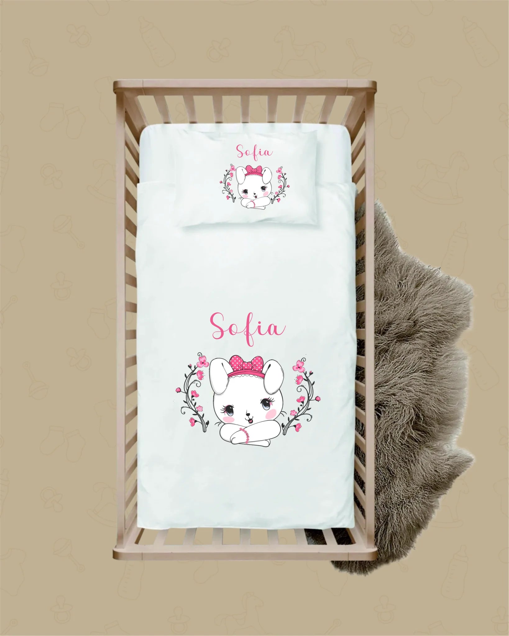 Hello Kitty Tasarımları - İsimli Bebek Nevresim Takımı | Can Baby