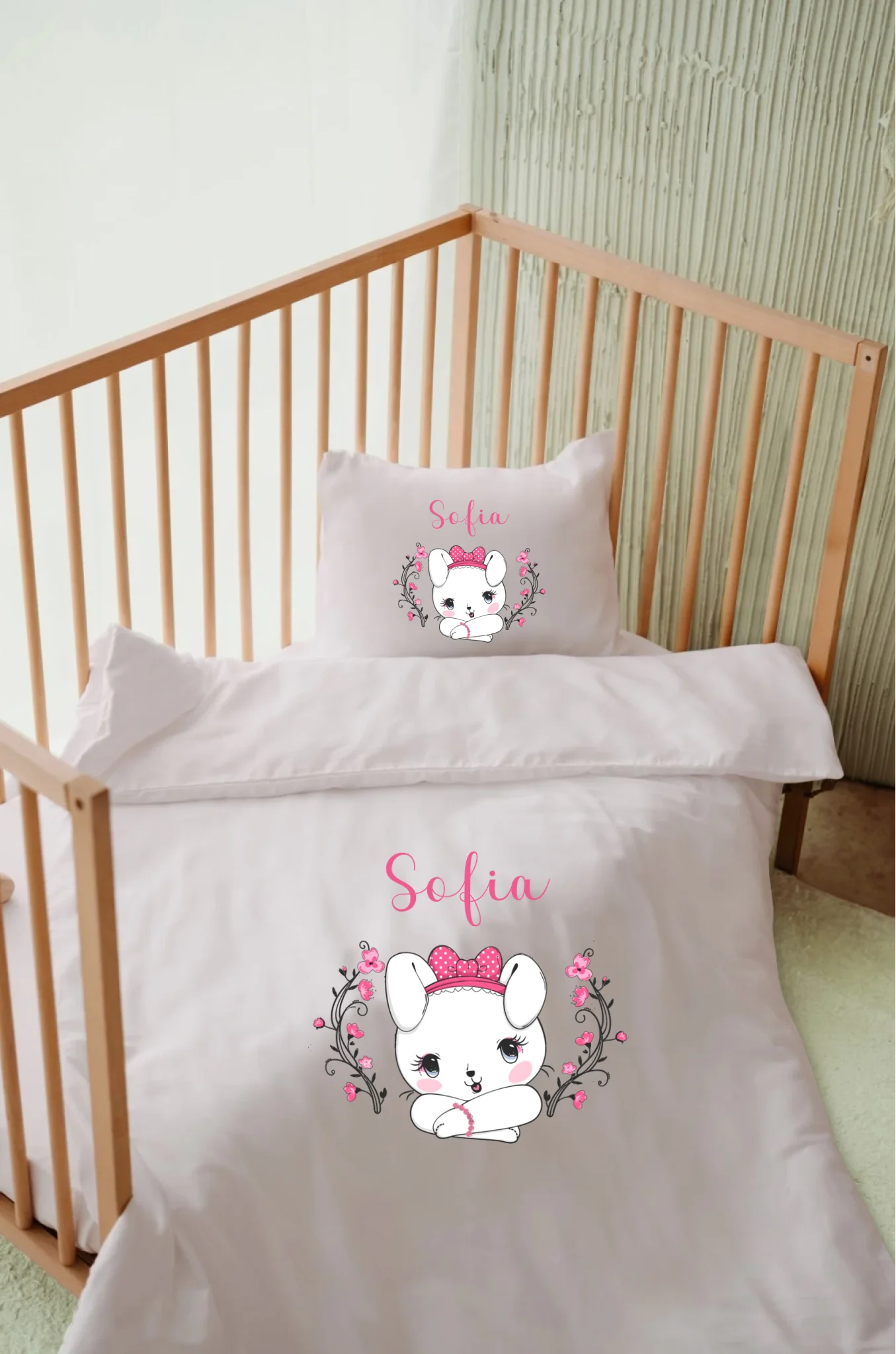 Hello Kitty Tasarımları - İsimli Bebek Nevresim Takımı | Can Baby