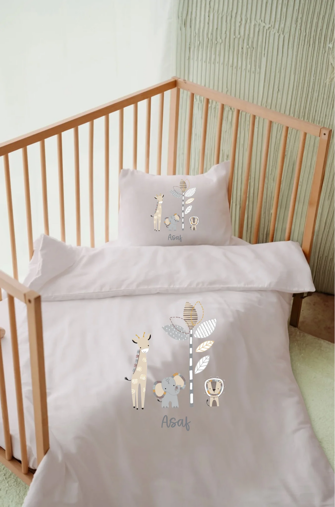 Safari 2 Tasarımları - İsimli Bebek Nevresim Takımı | Can Baby