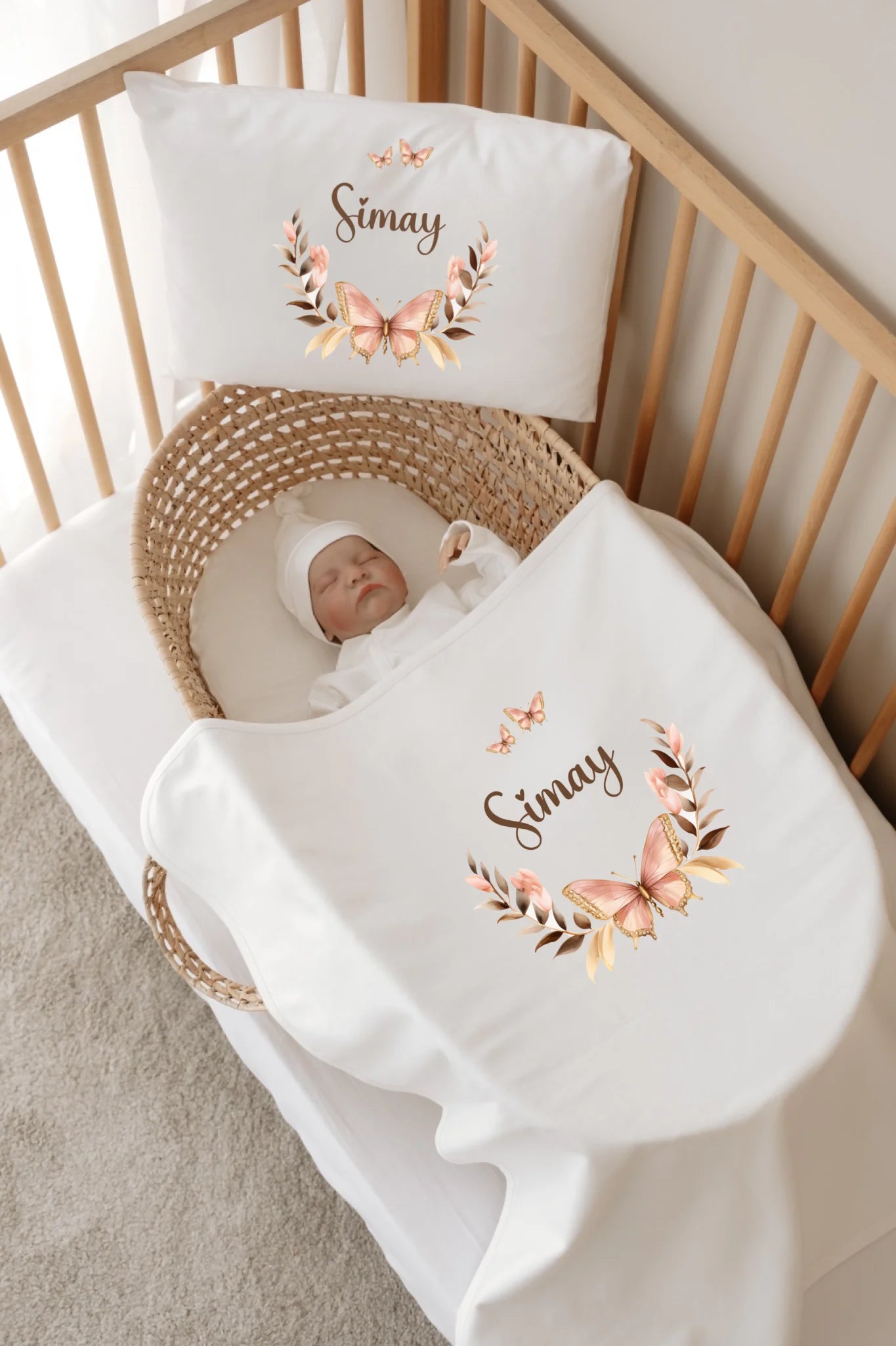 Özgür Kelebek Tasarımları -  12li Organik Hastane Çıkış Seti