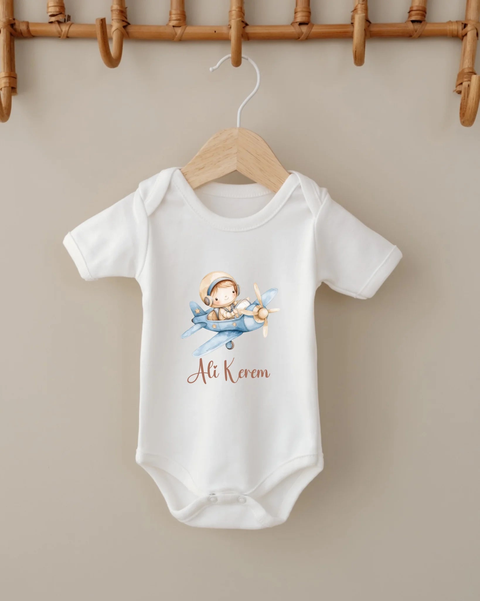 Sevimli Uçak Tasarımları -  12li Organik Hastane Çıkış Seti