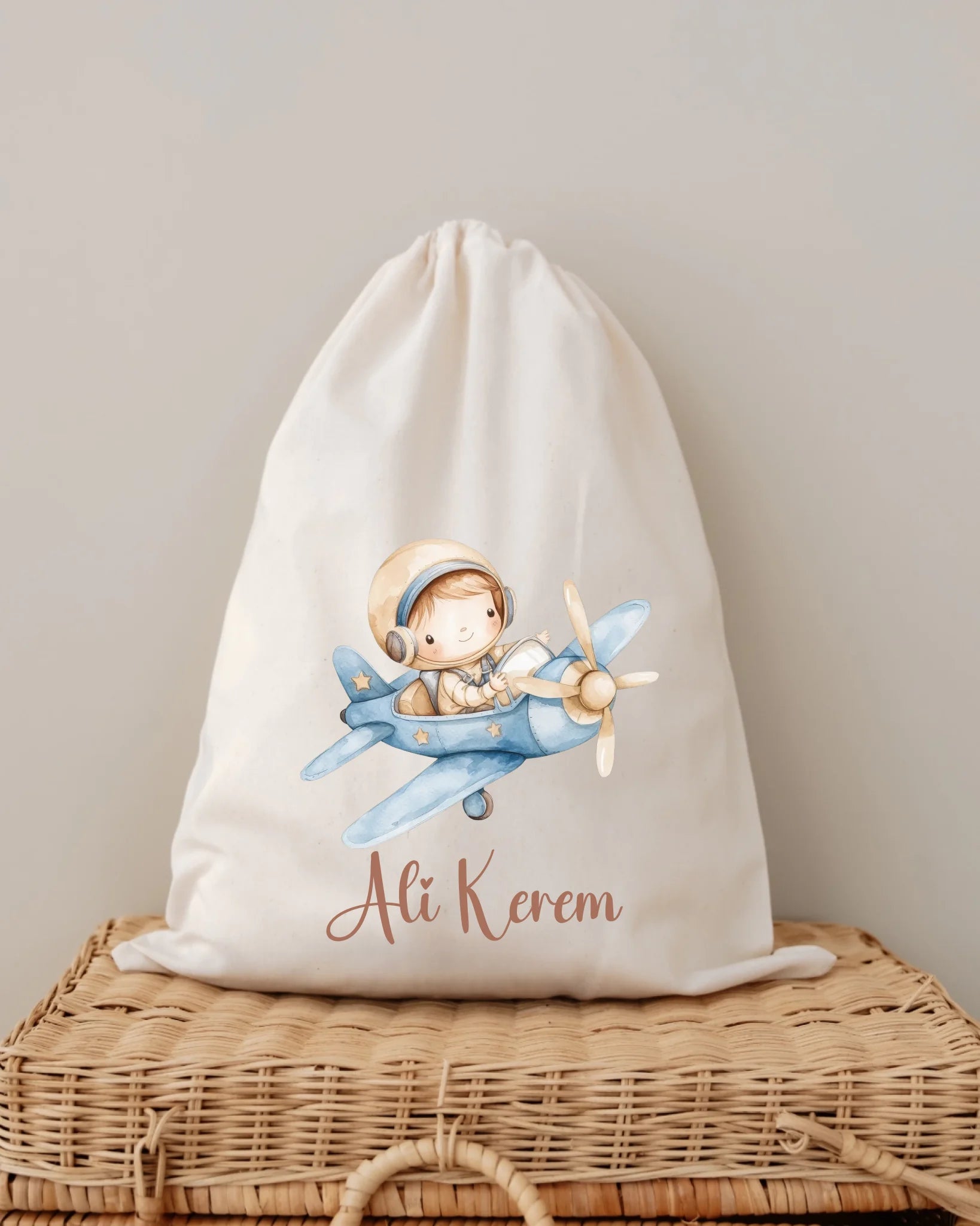 Sevimli Uçak Tasarımları -  12li Organik Hastane Çıkış Seti