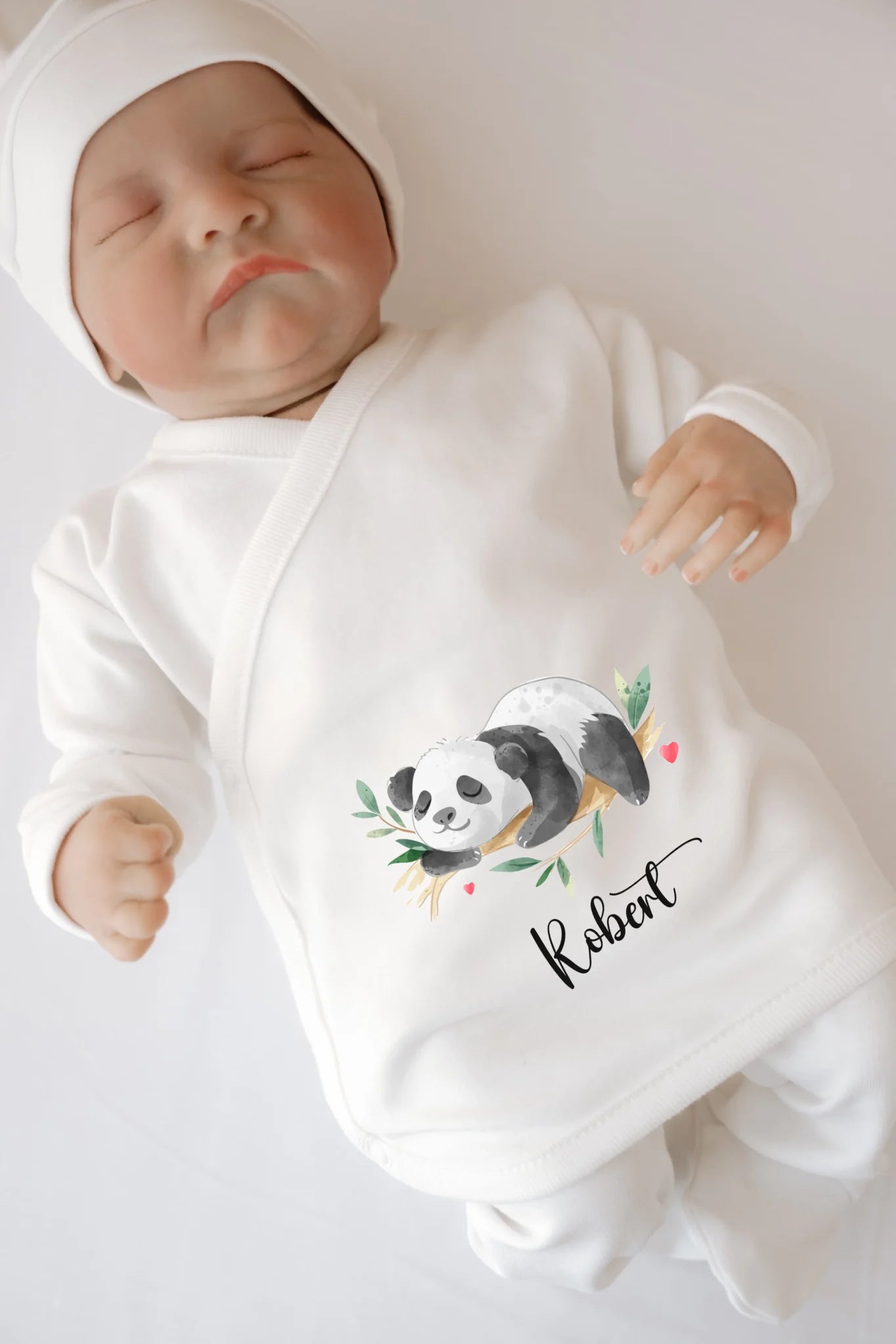 Sevimli Panda Tasarımları -  12li Organik Hastane Çıkış Seti