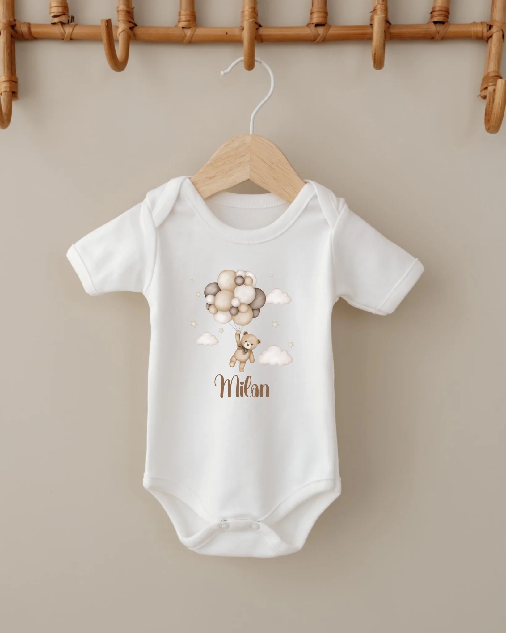 Balonlu Ayıcık Tasarımları -  12li Organik Hastane Çıkış Seti