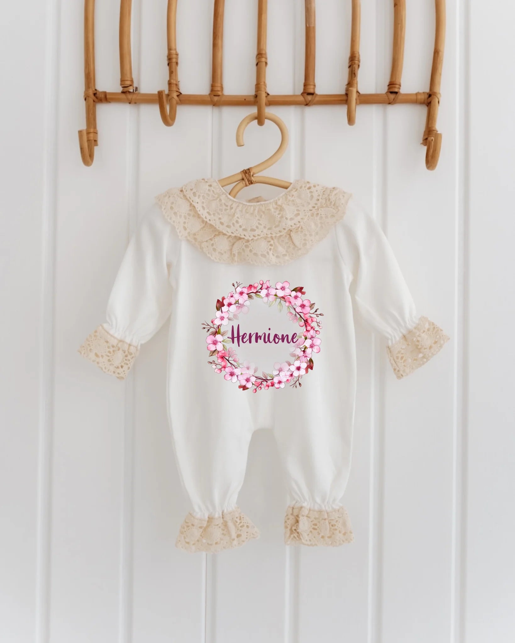 Çiçekli Tasarımlar - 2'li Dantelli Set