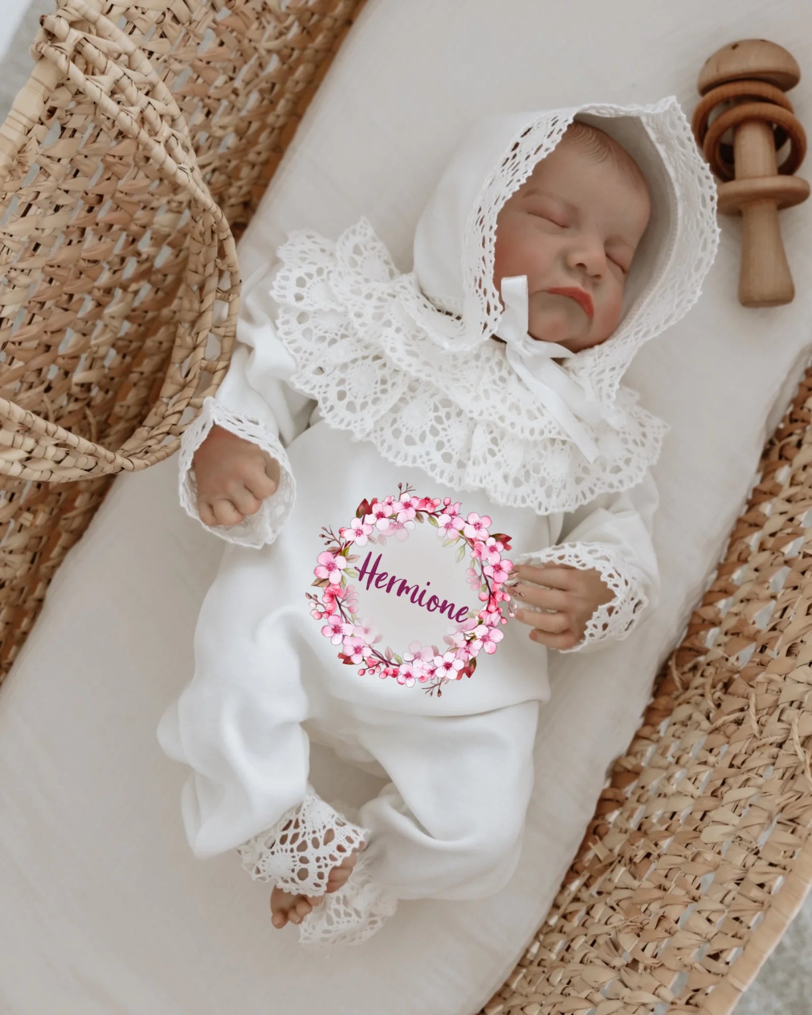 Çiçekli Tasarımlar - 2'li Dantelli Set