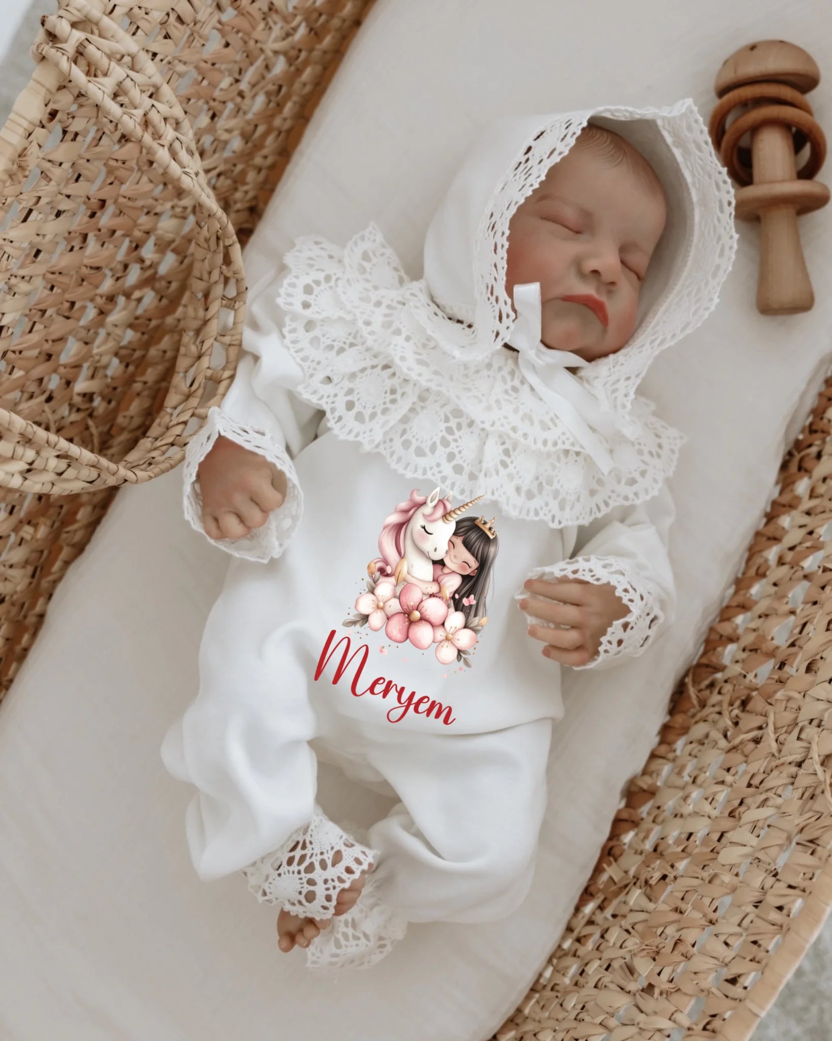Unicorn Tasarımları - 2'li Dantelli Set