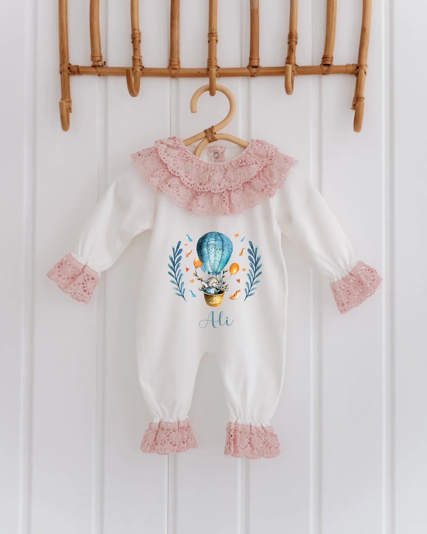 Uçan Balon Tasarımları - 2'li Dantelli Set