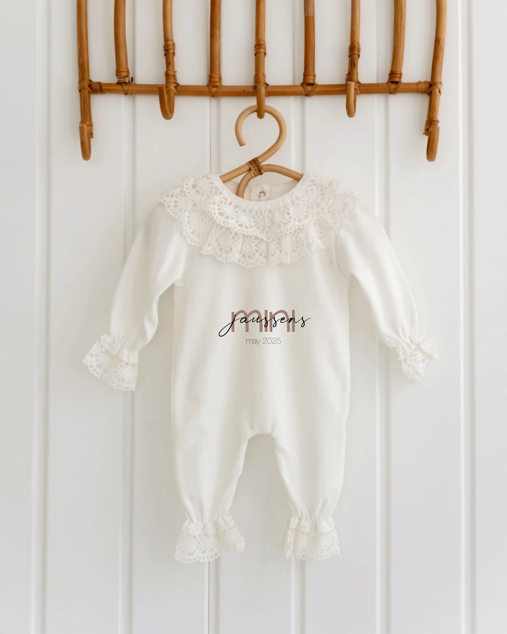 Yazımsal Tasarımlar - 2'li Dantelli Set