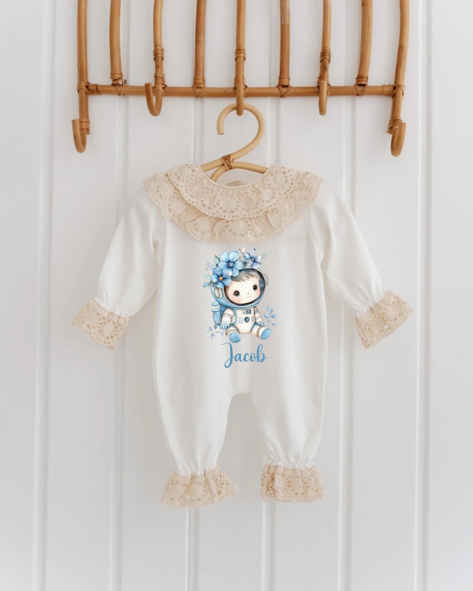 Astronot Tasarımları - 2'li Dantelli Set
