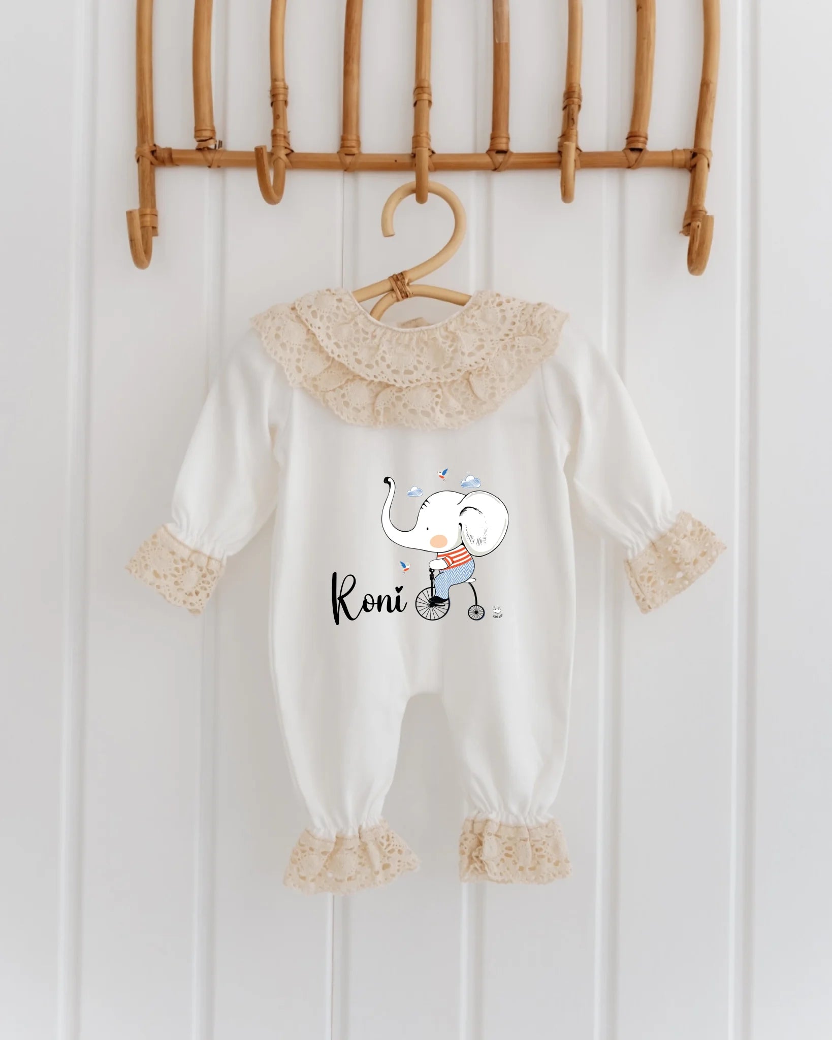 Bisiklet fil Tasarımları - 2'li Dantelli Set