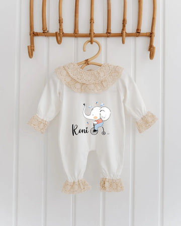 Bisiklet fil Tasarımları - 2'li Dantelli Set