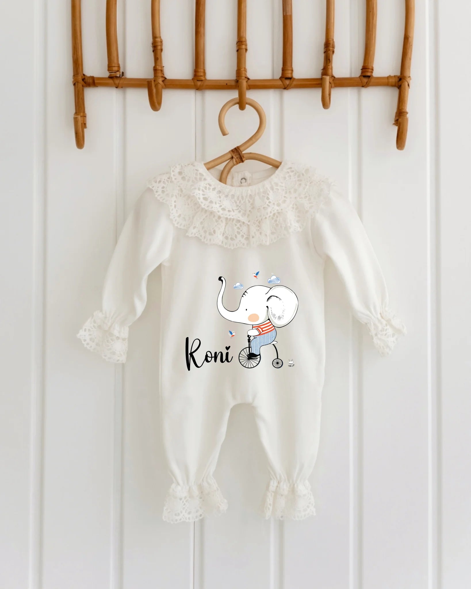Bisiklet fil Tasarımları - 2'li Dantelli Set