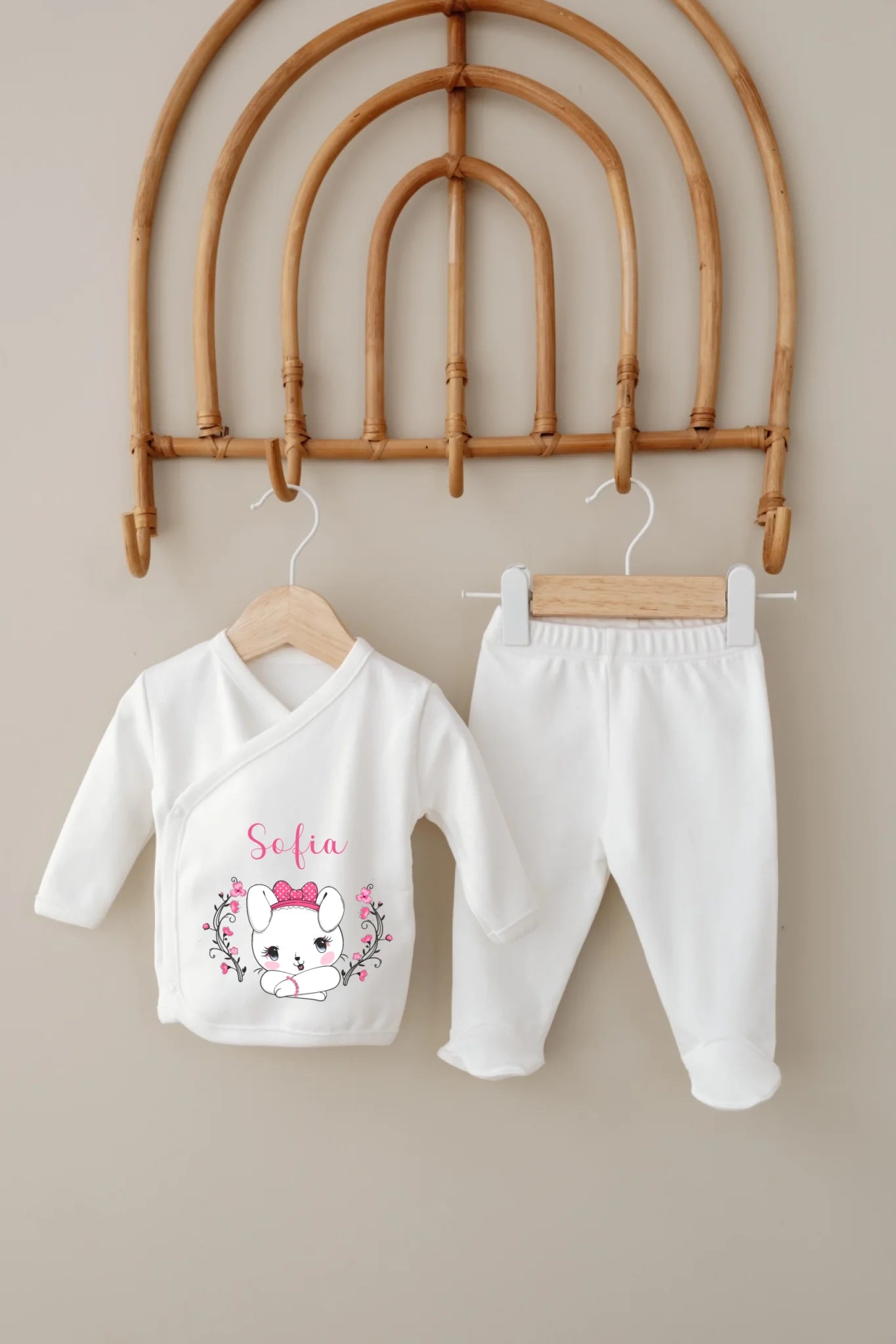 Hello Kitty Tasarımları - 5 Parça İsimli Hastane Çıkış Seti
