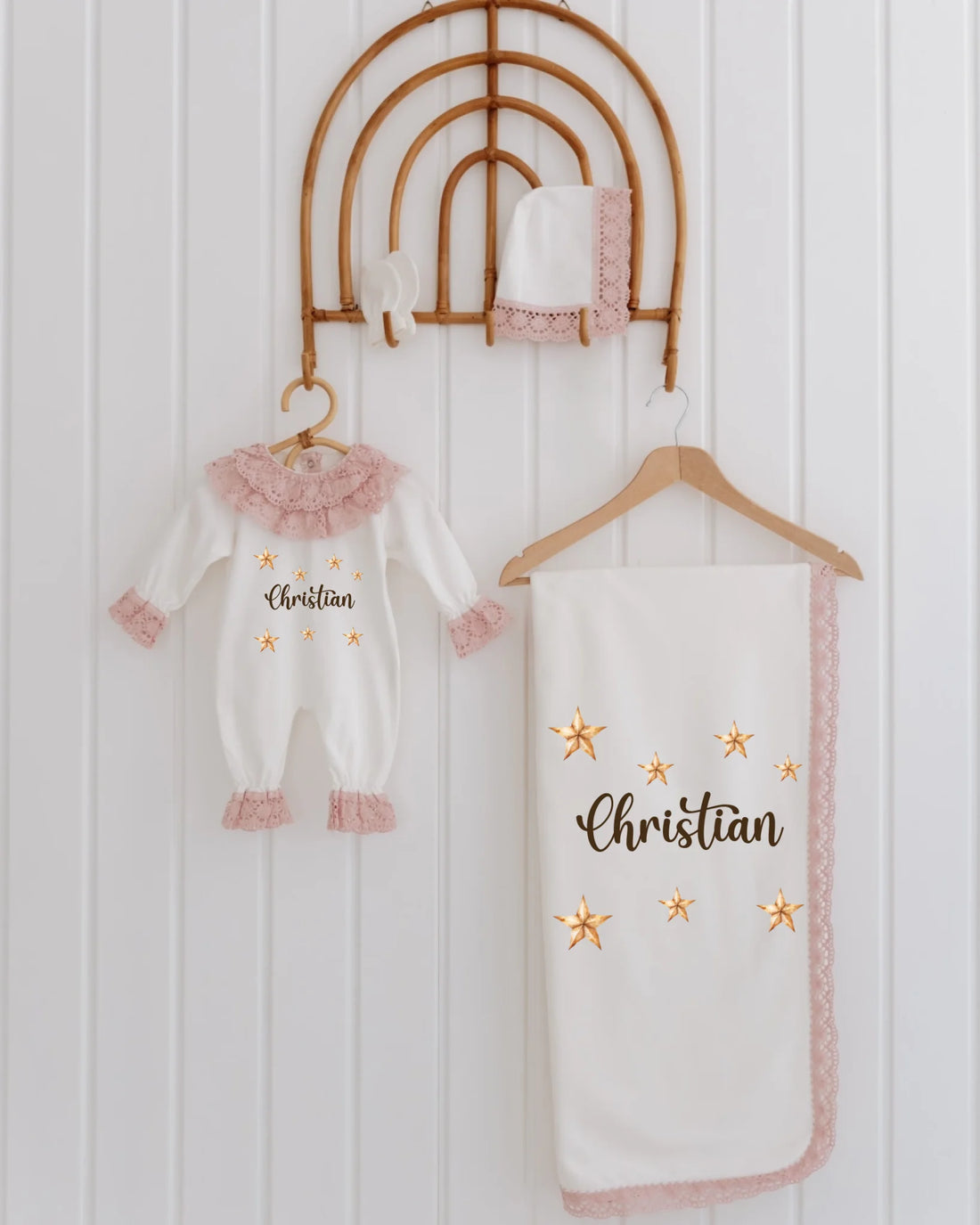 Yıldız Tasarımları - Dantelli Hastane Çıkış Seti