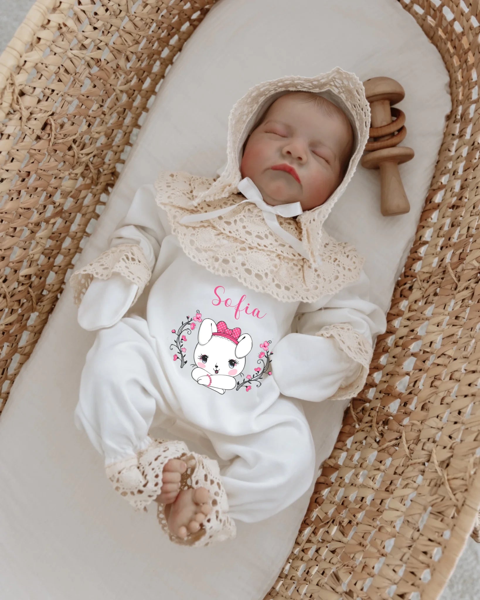 Hello Kitty Tasarımları - Dantelli Hastane Çıkış Seti