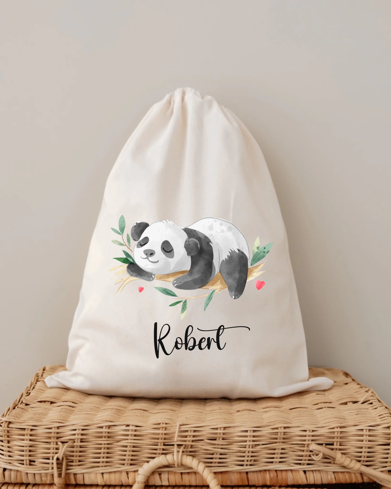 Sevimli Panda Tasarımları - 6 Parça İsimli Hastane Çıkış Seti
