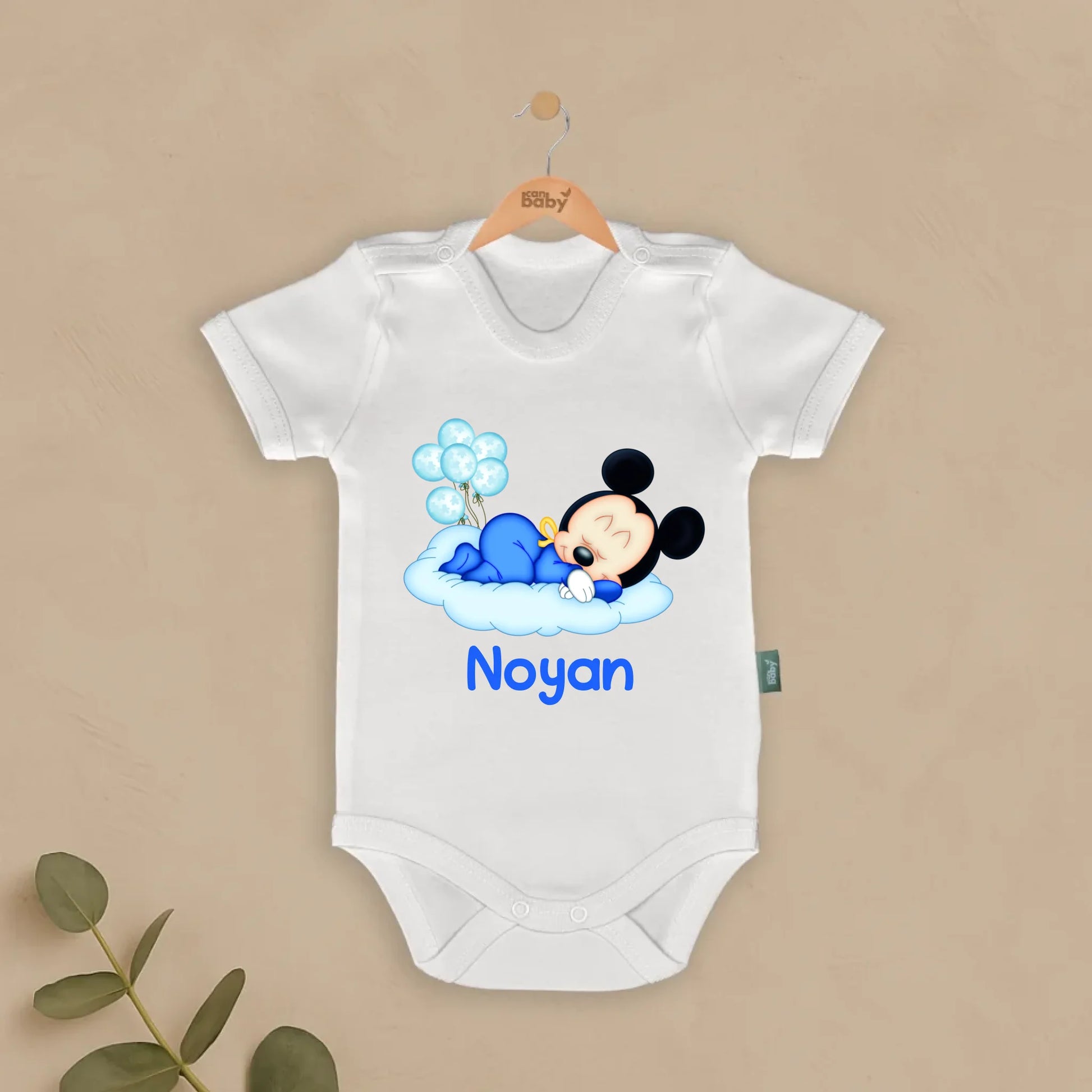 Disney Tasarımları - İsimli Bebek Zıbın, kişiye özel yenidoğan zıbın, %100 pamuk, bebek zıbın tasarımı, nefes alabilen kumaş.