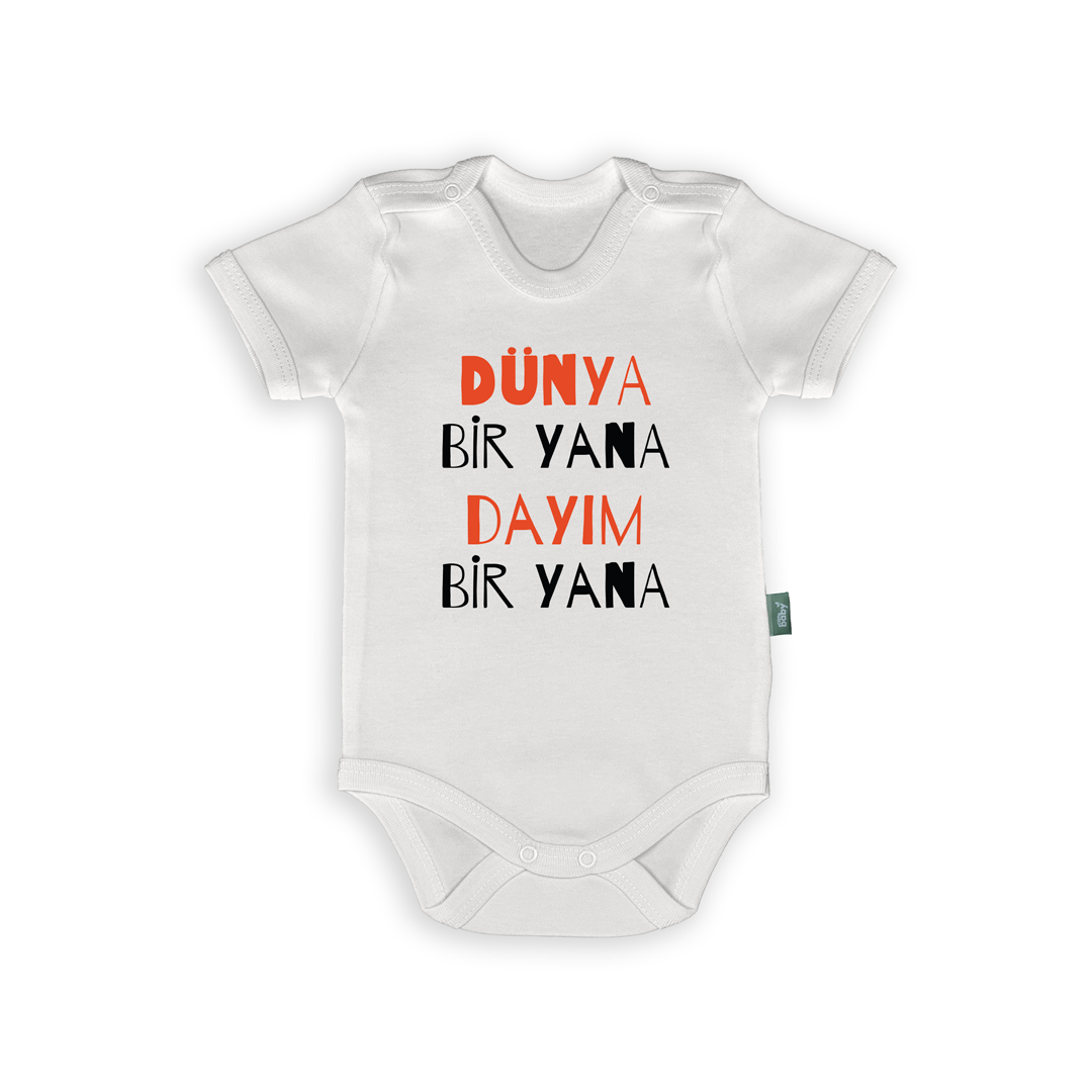 Dünya Bir Yana Dayım Bir Yana – Bebek Body & Zıbın